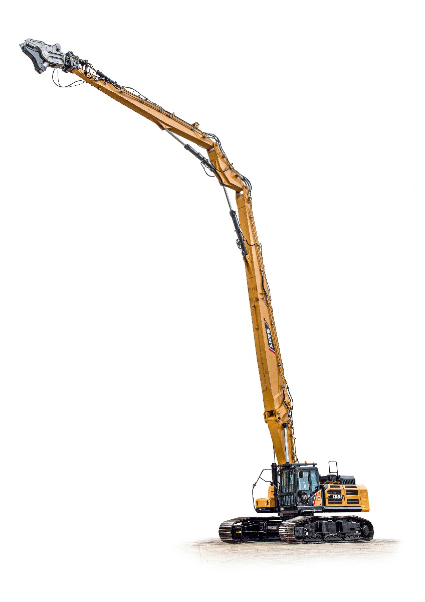 Excavator SANY SY500HRD în acțiune
