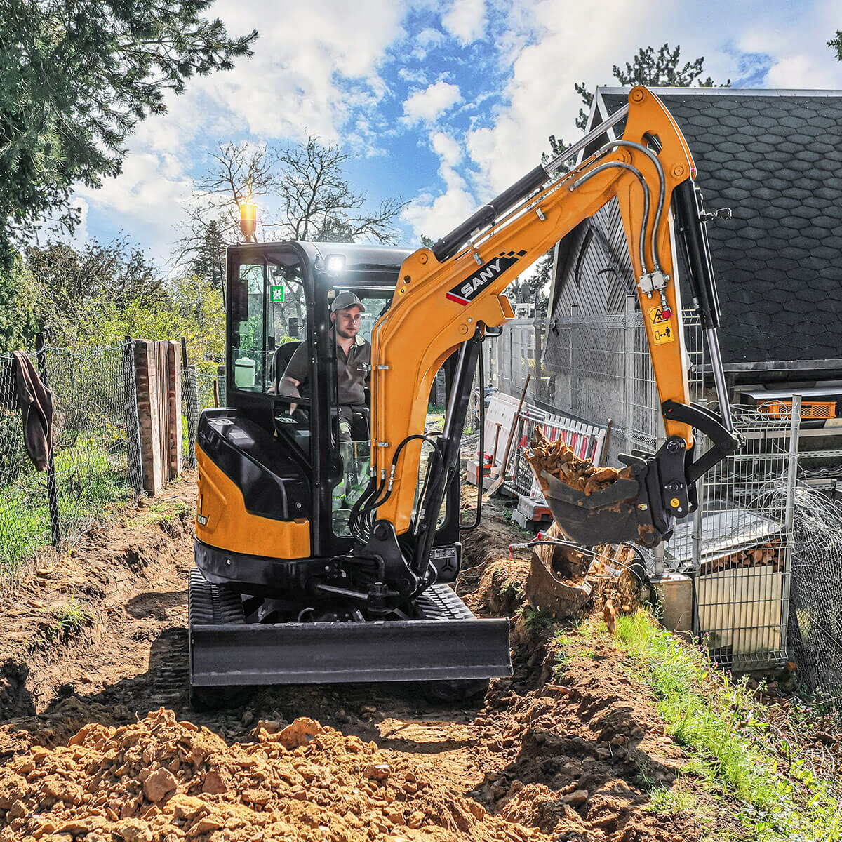 Miniexcavatoarele SANY: Performanță Maximă într-un Format Mic